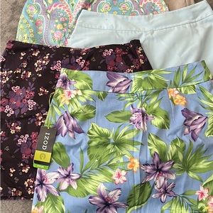 Bundle Golf skirt shorts size 4&6 the brown is shorts the 3 are skorts